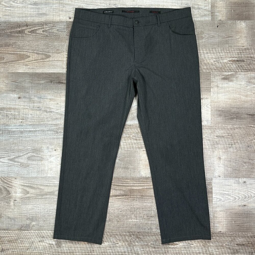 Alberto Ceramica Pants Mens Sz 40x28" Stone Color Modern Fit Stretch